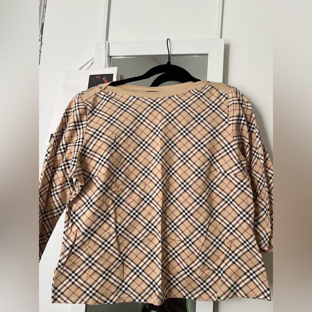 Vintage Burberry 3/4 Sleeve Shirt